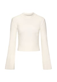 COPENHAGEN STUDIOS - Sweatshirt Loungewear, Stehkragen, für Damen - 26590 WHISPER WHIT