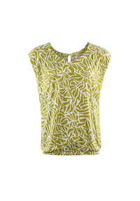 STOOKER® - VEGA PRINT Damen Blusentop - green botanic aop
