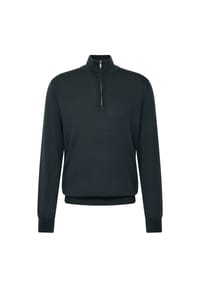 seidensticker - Quarter Zip Schwarze Rose - Anthra Mélange (0034)