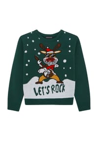 MANGUUN - Pullover, Rippbündchen, für Kinder - GREEN REINDEER