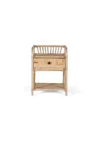 GINER & COLOMER - Nachttische aus Naturrattan, 50 cm, mediterraner Stil – 65 x 50 x 40 cm - Braun