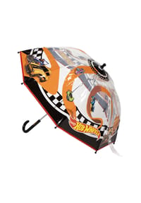 COFI - Hot Wheels Kinder Ø 71 cm Regenschirm manueller Bubble-Schirm - Orange 45x45x60 cm