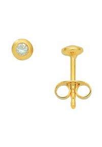 Adelia's - Adelia's Damen Solitär Ohrstecker Ohrringe 585 Gold ( 14K ) mit 2 Brillanten ( 0,1 ct ) - gold