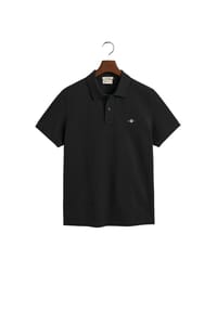GANT - Herren Poloshirt - SLIM SHIELD PIQUE POLO, Kurzarm, Knopfleiste, Logo - Anthrazit