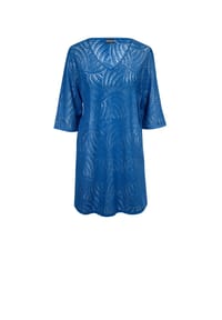 Charmline - Strickkleid, V-Ausschnitt, für Damen - 001/WHITE