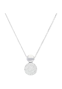 MANGUUN - Damen Kette mit Anhänger, Edelstahl - silber
