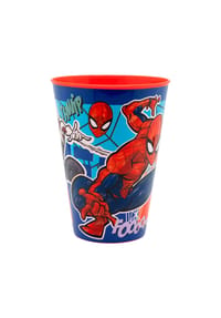 MARVEL - Spiderman Becher Kinder 430 ml Trinkbecher für Kita & Frühstück - Mehrfarbig 14,45x9,16x9,16 cm