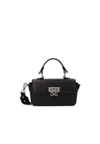 Kazar - Schwarze Handtasche mit fester regelmäßiger Form - Schwarz