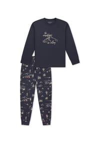 SCHIESSER - Schlafanzug Family, Baumwolle, für Kinder - 860 DEEP BLUE