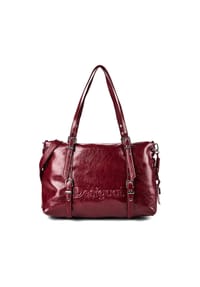 Desigual. Half Logo - Half Logo Schultertasche 41.5 cm - rot