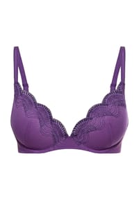 Triumph - Comfort Glam Push-up BH, Spitze, für Damen - 00GZ SILK WHITE