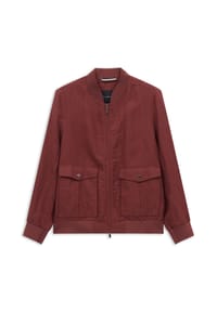bugatti - Leinenblouson, Komfortbund, für Herren - 070 COGNAC