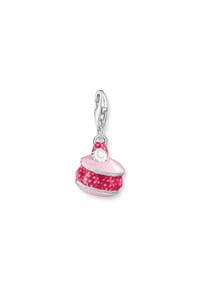 Thomas Sabo As We Kiss - Charm-Anhänger Himbeer-Macaron pink - silber, pink