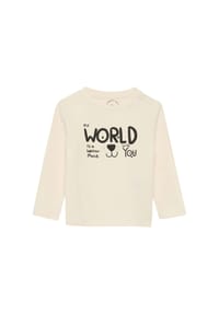 s.Oliver - Langarmshirt, Baumwolle, für Babys und Kleinkinder - 0805  WHITE