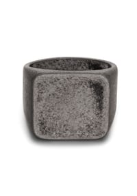 TRUE REBELS - Ring Edelstahl gunmetal - gunmetal