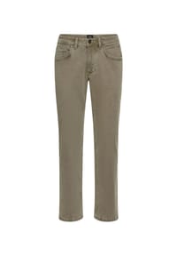 camel active - 5-Pkt Relaxed Fit Hose aus Baumwoll-Elasthan-Mix - Khaki