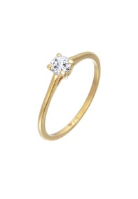 elli. PREMIUM - Ring Topas Solitär Verlobungsring 375 Gelbgold - Gold