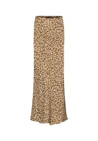 BETTY BARCLAY - Satinrock mit Leoprint - Beige/Khaki