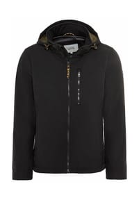 camel active - Softshell Jacke mit abnehmbarer Kapuze - Schwarz