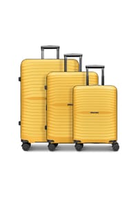 Stratic Shine - Shine 4 Rollen Kofferset 3-teilig mit Dehnfalte - black