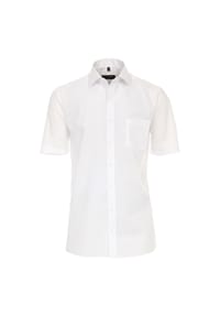 CASAMODA - Herren Businesshemd Kurzarm uni Modern Fit - Dunkelgrau