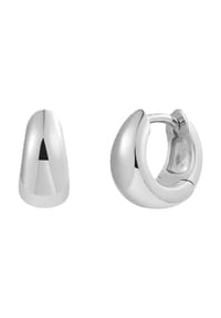 XENOX - Damen Creolen, 925er Silber - WEISSGOLD