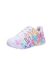 SKECHERS® - Sneaker UNO LITE - SPREAD THE LOVE - Weiß/bunt