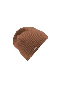 SEEBERGER - Cashmere Mütze  in Rippenmuster 17827-2 - kastanie