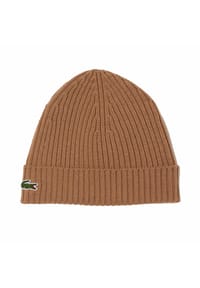 LACOSTE - Unisex Mütze - Strickmütze, Beanie, Wolle, Logo-Patch, One Size - 240 RED