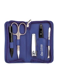 Erbe SOLINGEN® - Maniküre-Etui mit Reißverschluss, 5-tlg. - blau