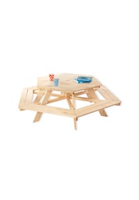 Pinolino® - Kindersitzgarnitur 'Nicki 6-Eck', natur - natur