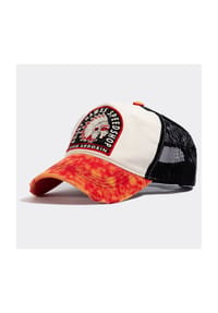 KING KEROSIN - Trucker Cap im Used-Look Angry Hawks Speedshop - offwhite