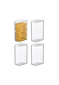 MEPAL Vorratsdosen Modula 2000 ml 4er Set - MODULA - schwarz