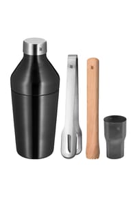 WMF - Bar-Set "Baric", 4-teilig - natur/schwarz/edelstahl
