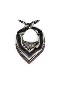 Kazar - Seidenschal mit Monogramm - Farbmix