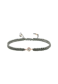 elli. - Armband Elli Armband Solitär Knoten 925 Sterling Silber, Mit Kristallen Von Swarovski® - Schwarz