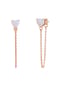 GLANZSTÜCKE MÜNCHEN Damen Ohrringe aus 925/- Sterling Silber in Roségold mit Mondstein (synth.) Bild 1