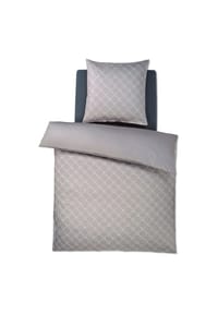 JOOP! - Bettwäsche 2 teilig - Cornflower Gradiant, Comfort-Satin, Baumwolle, Jacquard - Beige