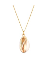 elli. - Halskette Trend Kauri-Muschel Anhänger Blogger 925 Silber - Gold