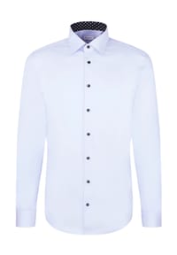 seidensticker - Smart Essentials Businesshemd, Slim Fit, Langarm, Kent-Kragen, für Herren - HELLBLAU