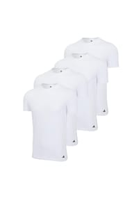 adidas - Unterhemd / Shirt Kurzarm 4er Pack Active Flex Cotton - Schwarz