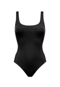 Lidea® - Badeanzug, eckiger Ausschnitt, für Damen - BLACK