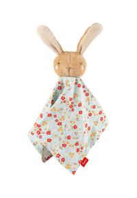 sigikid® - Schnuffeltuch Hase braun Farmhouse Family ,  für Babys und Kinder - braun/blau