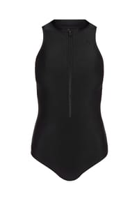 ALEX - Badeanzug "SOLID BASIC", Reißverschluss, für Damen - E001/ BLACK