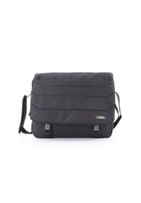 NATIONAL GEOGRAPHIC - Schultertasche Pro mit Überschlag - Schwarz
