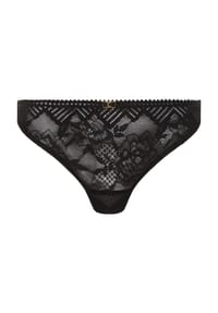 CHANTELLE - Origins Tanga, Spitze, Emblem, für Damen - 011 SCHWARZ