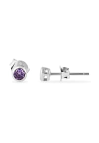Adelia's Modern Essentials - Ohrringe – Ohrstecker aus 925 Silber mit Zirkonia - silber
