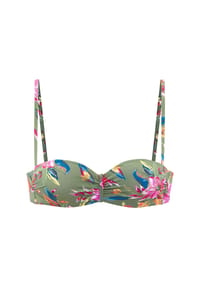 LASCANA - Bikini-Top MALIA, Multiway, für Damen - 5817/ OLIVE PRINT