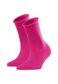 FALKE - Damen Socken Active Breeze 2er Pack - Uni, Rollbündchen, Lyocell Faser - Blau