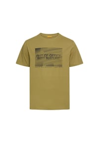 camel active - T-Shirt mit Print aus nachhaltigem Organic Cotton - Gelb